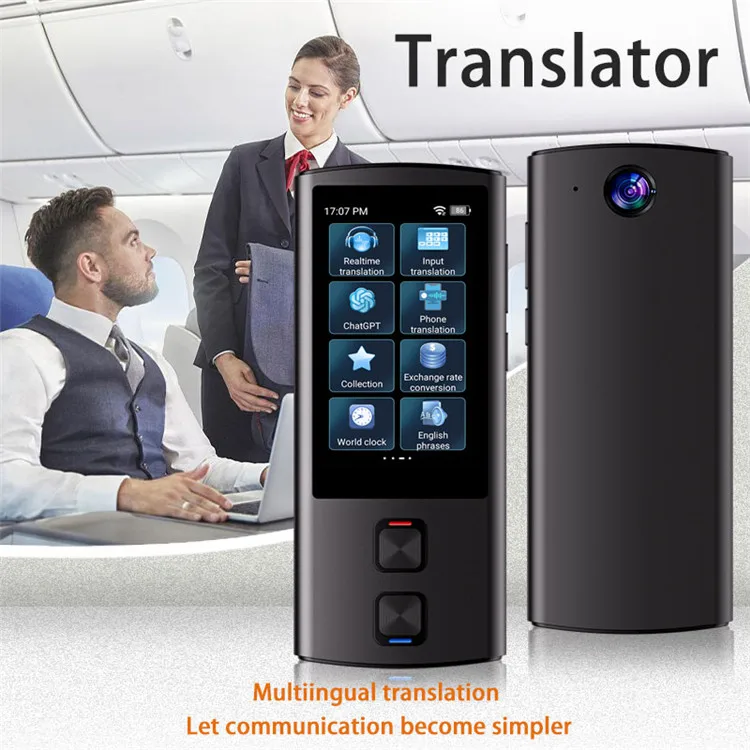 Manufacture T17 Global Language Voice Language Offline Two-Way Translation for Business Instant  AI Translation Device