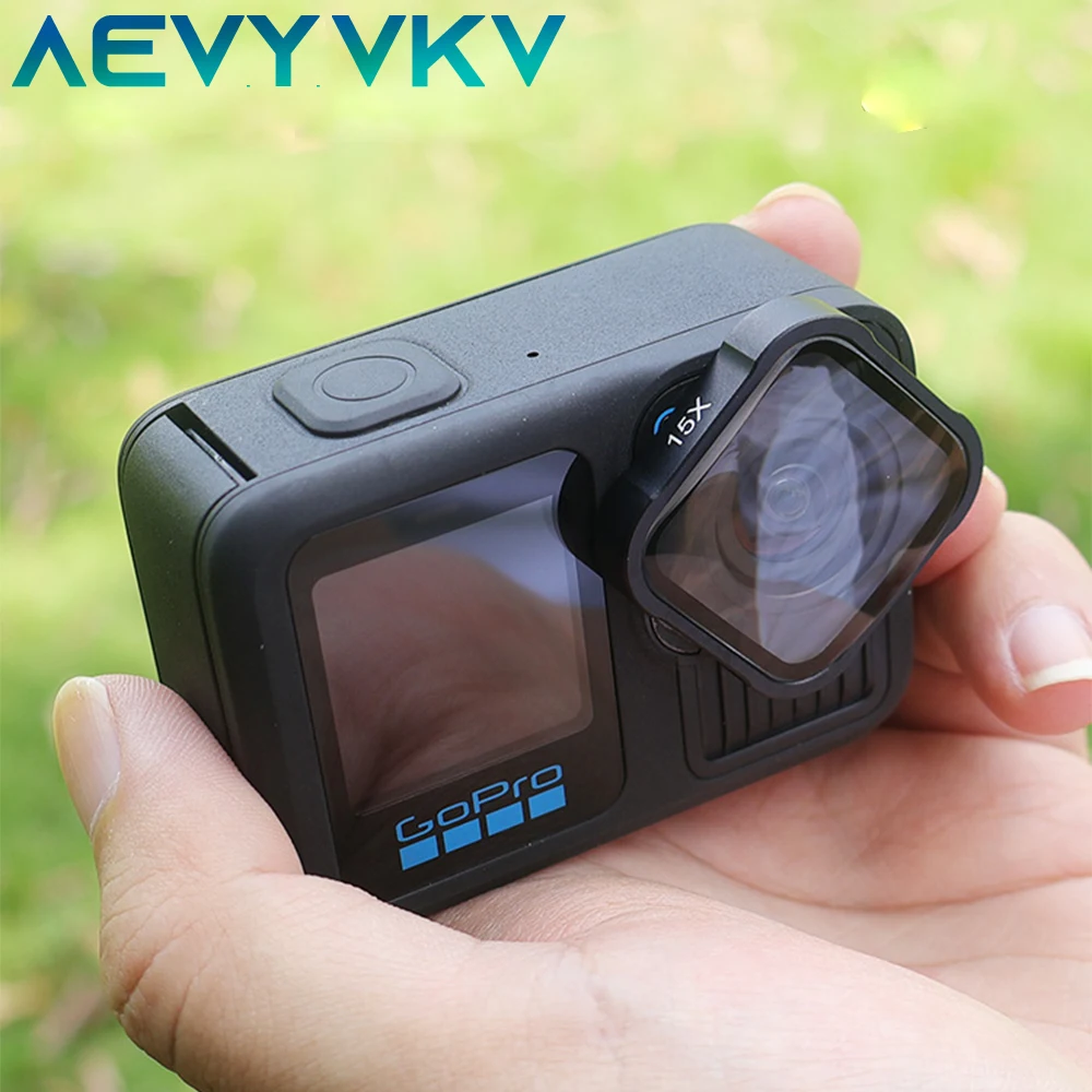 For GoPro13 15X macro lens high-definition anti reflection sports camera accessories to protect the lens