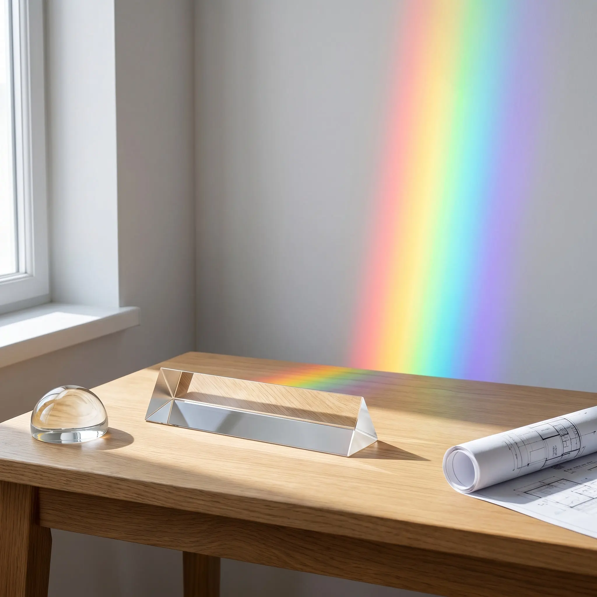 Clear Glass Triangular Prism 15Cm Equilateral Optical Crystal Physics Teaching Science Experiment Photography Light