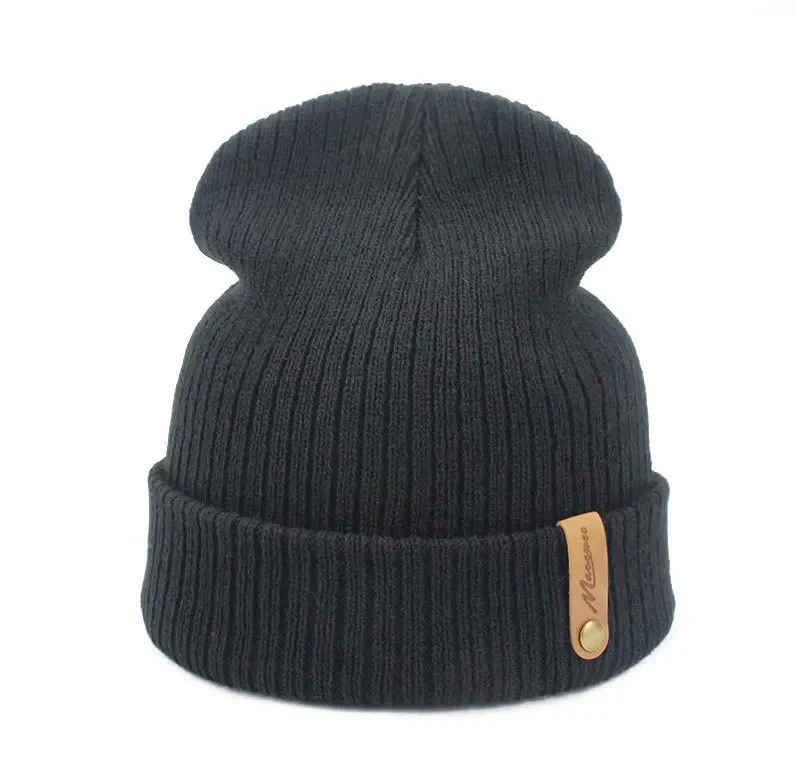 Marke Oohmy Strickmützen für Männer und Frauen, Skullies-Kappen, wärmende Mütze, lässige Mütze, einfarbig, männlich und weiblich, Winter, 2024 – Detail 21