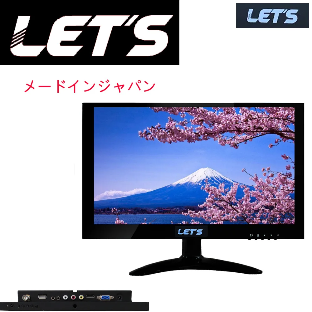 Monitor de pc de 10,1 pulgadas, monitor de juegos de 1280x800 para Raspberry Pi, PS3, PS4, XBOX360, sistema CCTV con VGA, HDMI, USB, pantalla LCD BNC