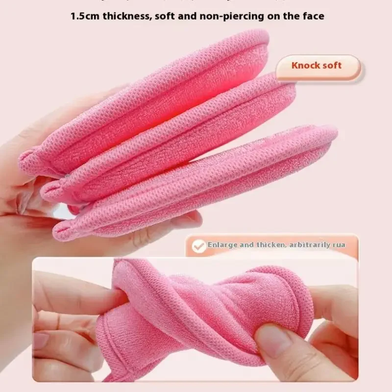 洗顔料、メイク落としパフ、家庭用または旅行用、ミトン型洗顔クロス、手袋タオル、バス用ソフトバブルマイルドパッド