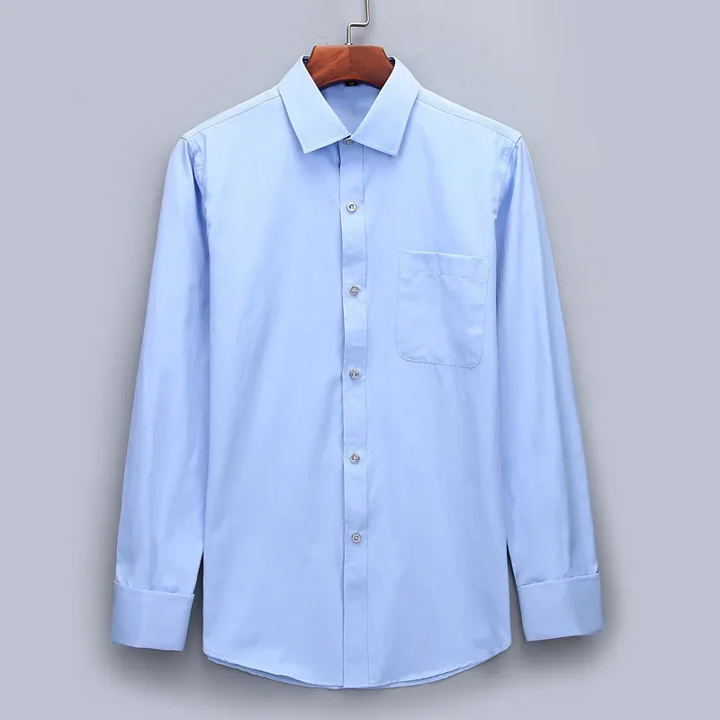 M~6XL French Cuff Long Sleeve Men Shirt New Wedding Party Office Work Mens Dress Shirt White Shirts Formal Business Cufflinks