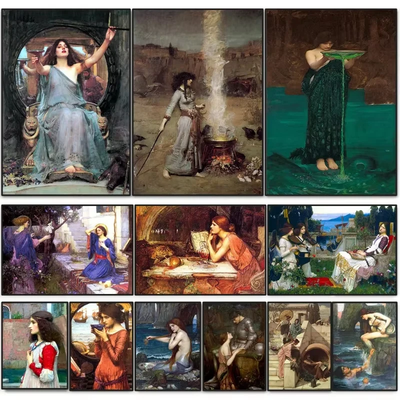 

1000Pieces Jigsaw Puzzle John William Waterhouse Pre Raphaelite Magic Scene For Adults Perfect Gift For Art Lovers