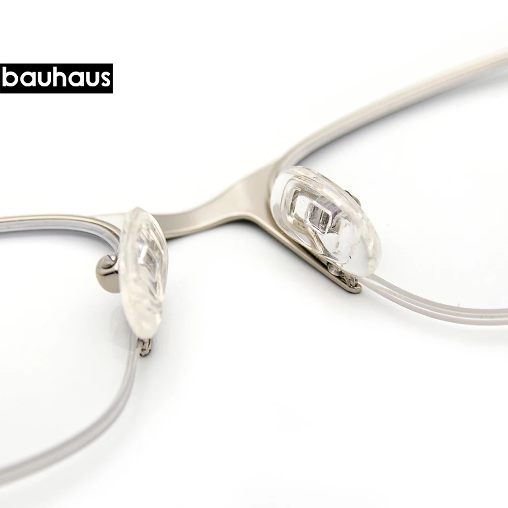 Metal Half Rimless Frame Men Eyeglasses Fashion Frame Brand Design Plain Eye glasses retro de grau femininos