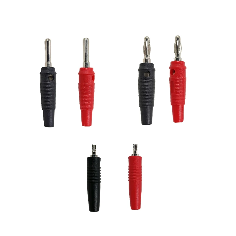 10PCS 4mm Banana Plug 32A High Current Speaker Banana Plugs Stackable Screw Type Banana Connector Adapter