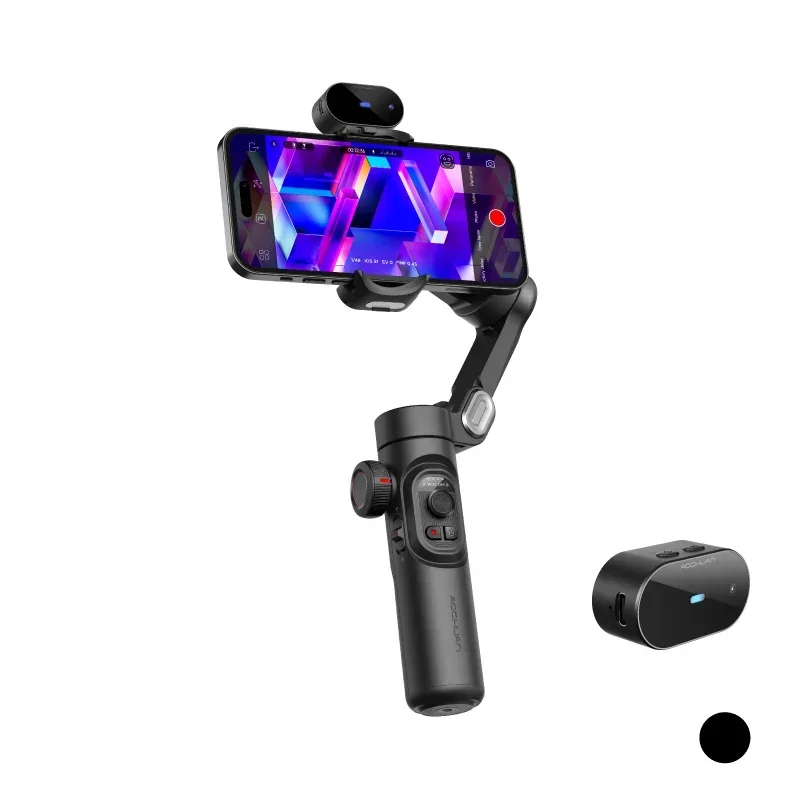 

3-Axis Stabilizer for Smartphone, w/Focus Wheel Face/Object Tracking Foldable Gimbal for Video Recording -Smart XE Combo