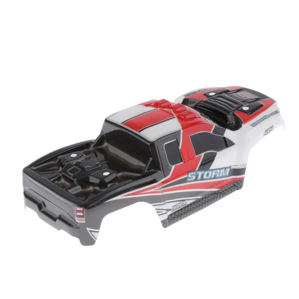 1/18 مقياس 4WD RC قطع غيار السيارات جسم السيارة شل DIY ترقية ملحق 18301 أحمر
