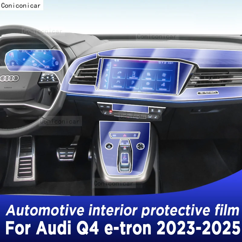 

For AUDI Q4 e-tron 2023-2025 Panel Dashboard Navigation Automotive Interior Protective Film TPU Anti-Scratch