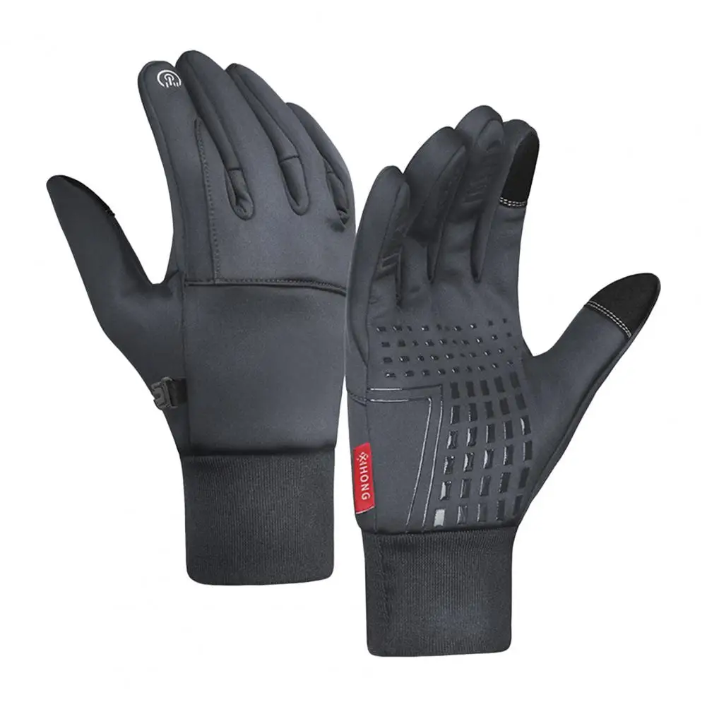 Cycling Gloves with Anti-slip Silicone Winter Cycling Gloves Waterproof Windproof Thermal Touchscreen Gloves for Men Women Full