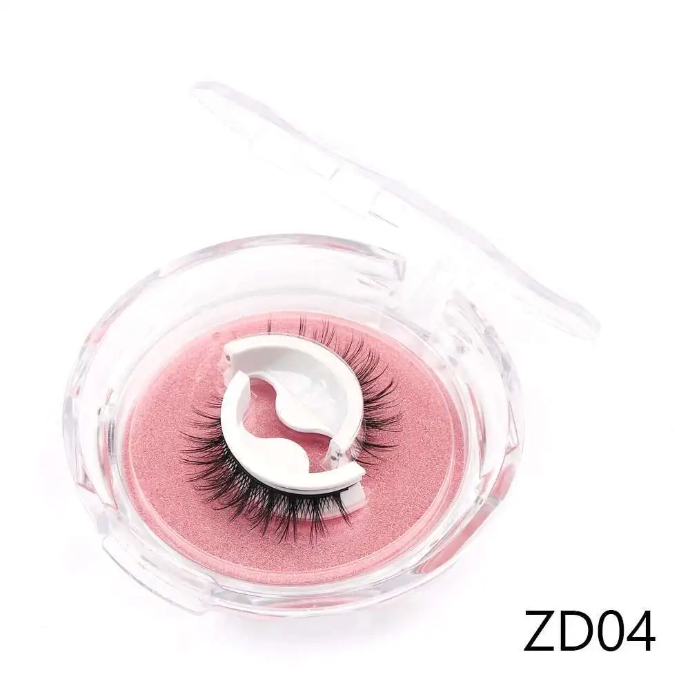 Wiederverwendbare selbstklebende falsche Wimpern, Vollstreifen-Wimpern, kleberfrei, 3 Sekunden zum Tragen von Wimpernverlängerungen, Schönheitszubehör, 1Pai – Detail 4
