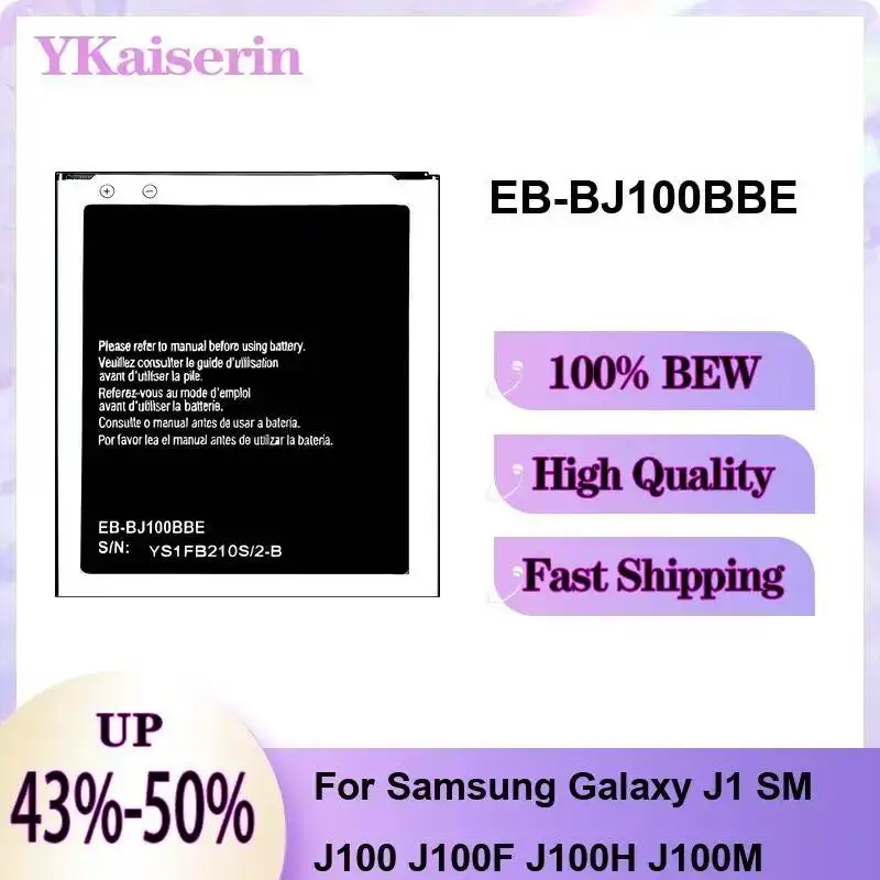 EB-BJ100BBE For Samsung Galaxy J1 SM J100 J100F J100H J100M 1850Mah Mobile Phone Battery High-Performance