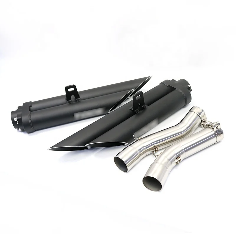 For R1 2004 2005 2006 2007 2008 2009 2010 2011-2014 Year Motorcycle Exhaust Right and Left Side Logo Muffler Pipe Aluminum