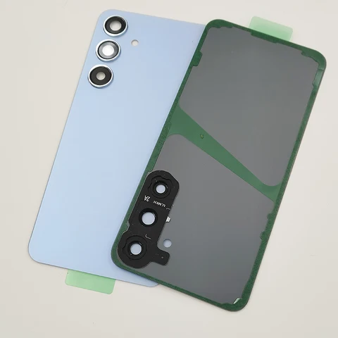 Корпус задней двери для Samsung S24 S921 S24 Plus S926, задняя стеклянная крышка батарейного отсека, запасные части для Galaxy S24Plus S24+ S24