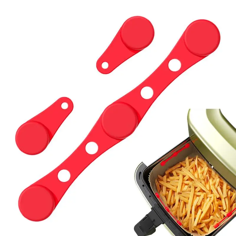 

Air Fryer Magnets for Parchment Paper Silicone Magnet Buckle Air Fryer Accessories Heat Resistant Airfryer Fixing Tool