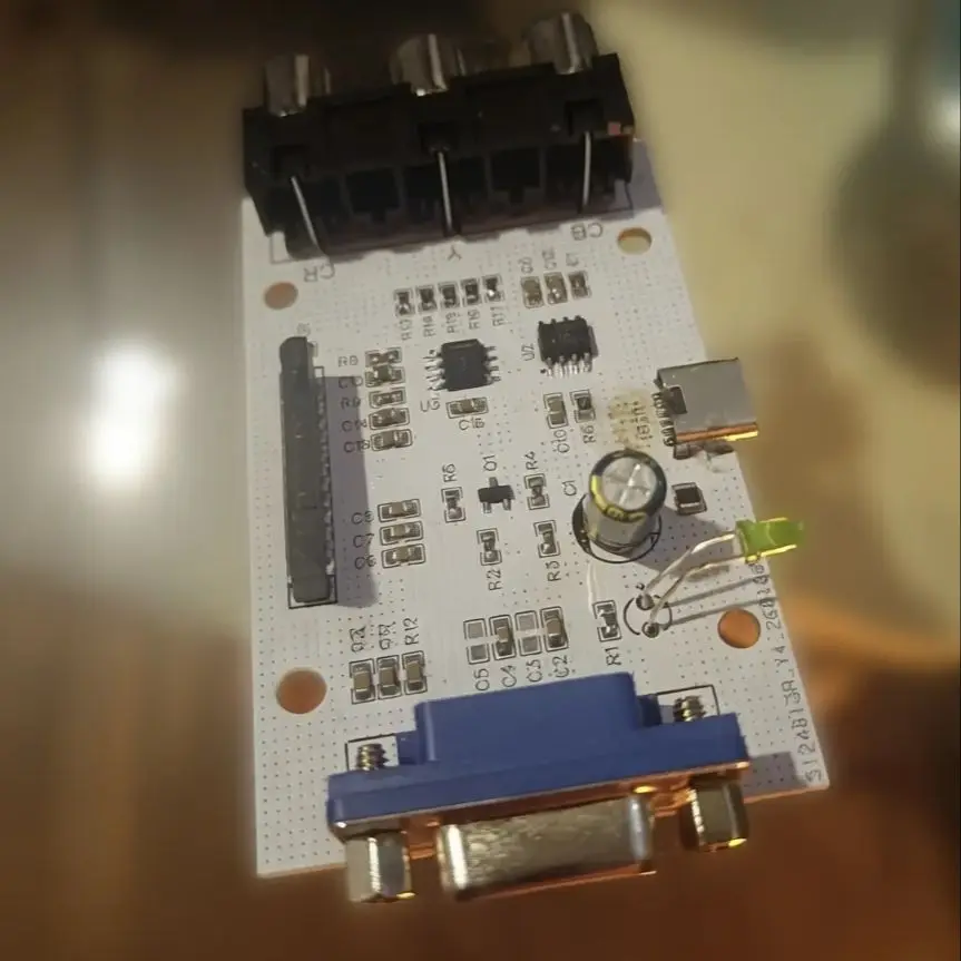 Low-Res VGA to YCrCb Component (RGB) Video Converter | For Retro Gaming CRT TVs & Monitors (PVM/BVM) | Support  Pi, Old Arcade
