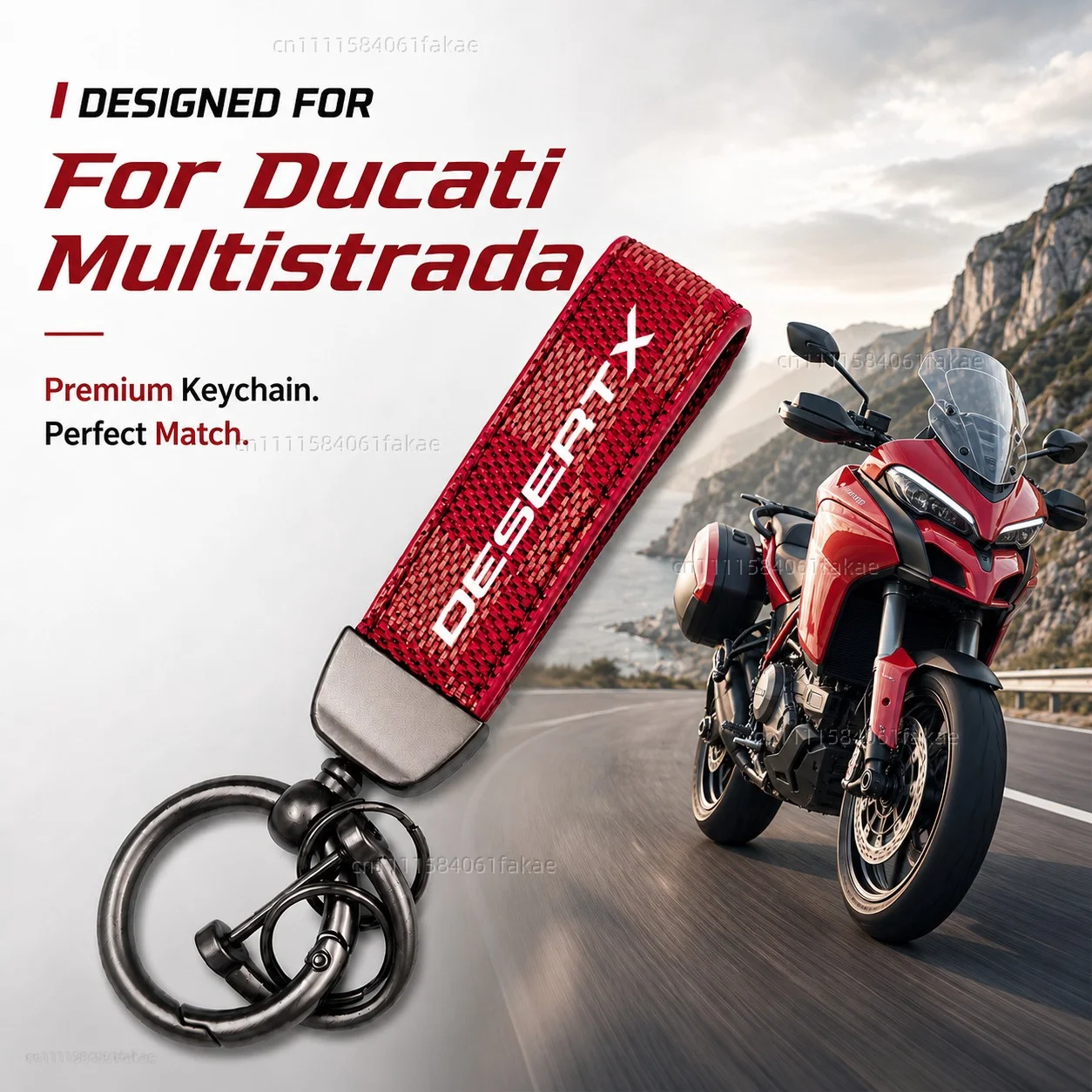 For Ducati Desert-X DesertX 2026 2025 2024 2023 2022 Motorcycle Keychain Custom Logo Gift for Rider Men Women