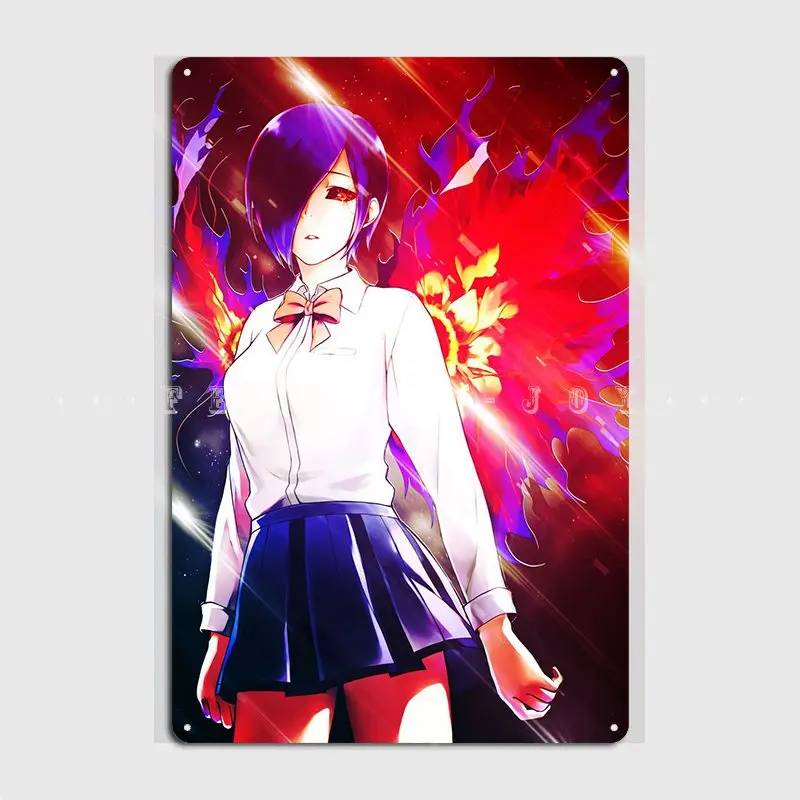 Ghoul Touka Kirishima Metal Sign Cinema Garage Living Room Printing Painting Décor Tin Sign Posters