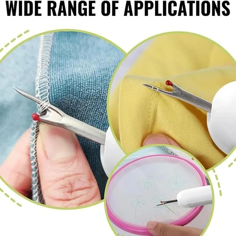 2 In 1 Upgraded Seam Ripper Needle Threader Seam Ripper Threading&Seam Remover Seam Ripper Tool For Sewing Crafting