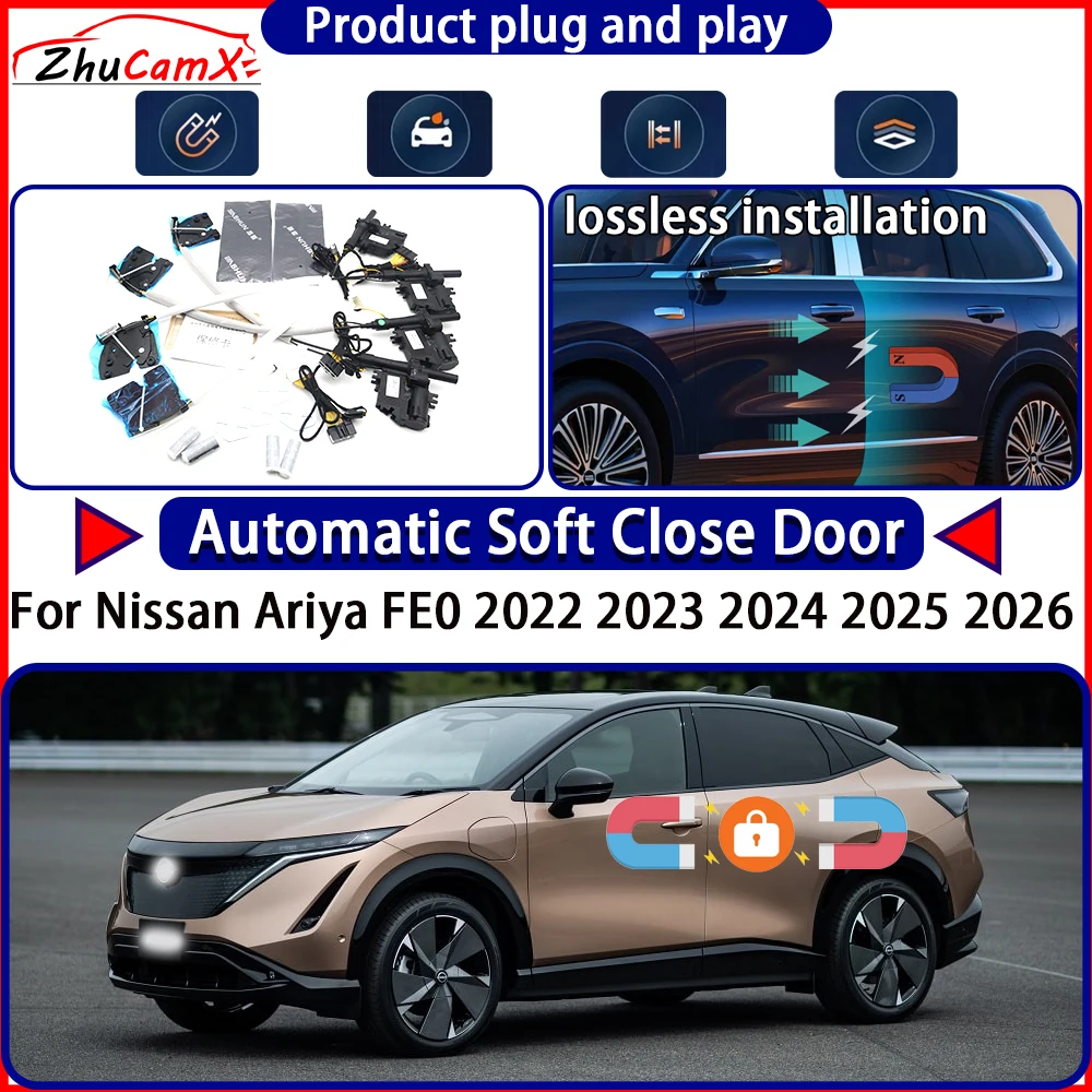 Door Lock Actuator for Nissan Ariya FE0 2022 2023 2024 2025 2026 Soft Close Door Kit Power Latch System Auto Door Easy Close