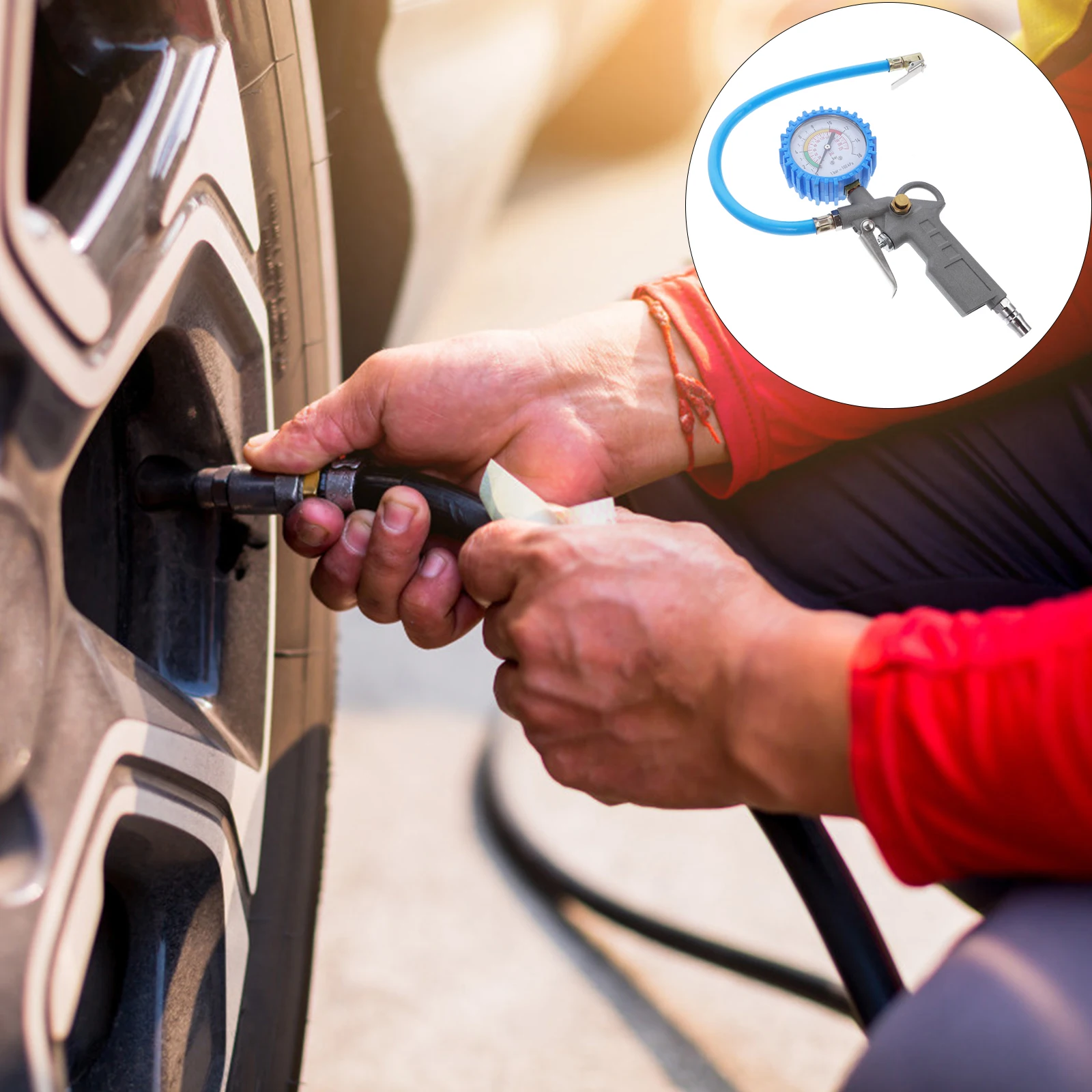 

Aluminum Alloy Car Tire Pressure Gauge Meter Tool Professional Durable Practical Tester For Auto Vehicle Supply