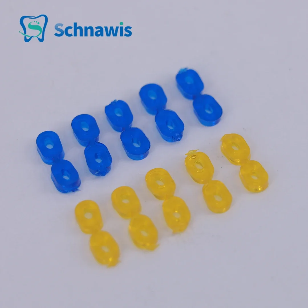 60Pcs/Box Dental Elastic Wedges Rubber Fixing Wedges 2.0/2.5 MM Matrix Matrices Dam Composite Tooth Seperator Tools