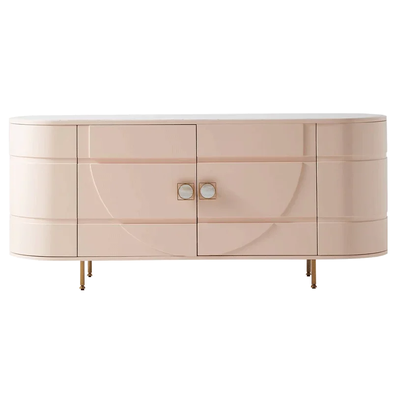 

Light Luxury Modern Minimalist Restaurant Post-Modern Nordic Storage Entrance Cabinet Household Pink Tea Cabinet