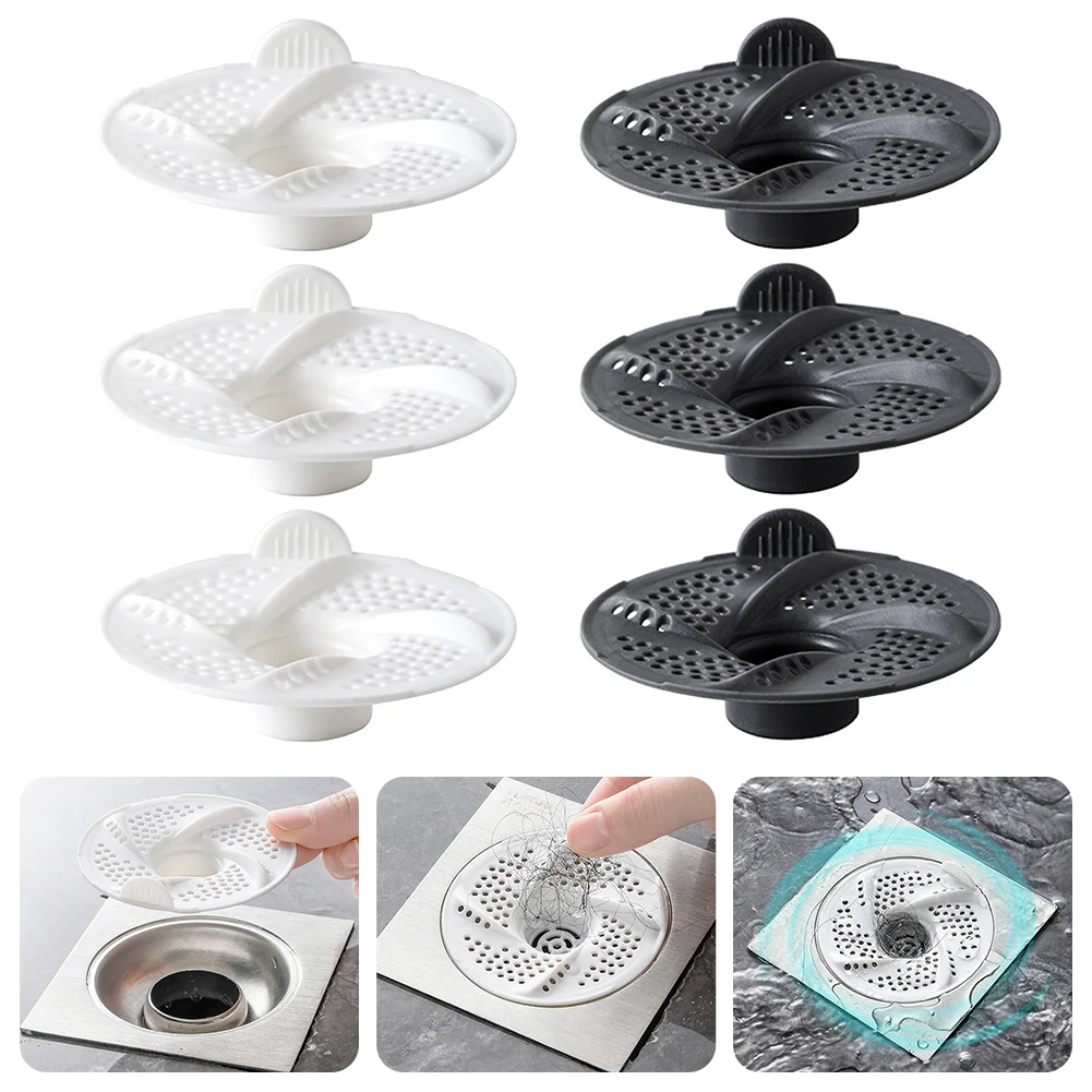 

Shower Drain Cover Vortex-Anti-Clog Design Hair Catchers Keeps Drains Clear Filter For Washroom Sink Bathtubs Sewer Bathroom