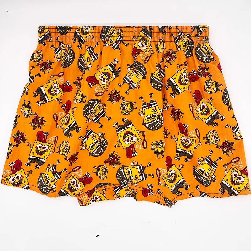 Men's Pajamas Summer Shorts Woven Cotton Cartoon Printing Arrow Pants