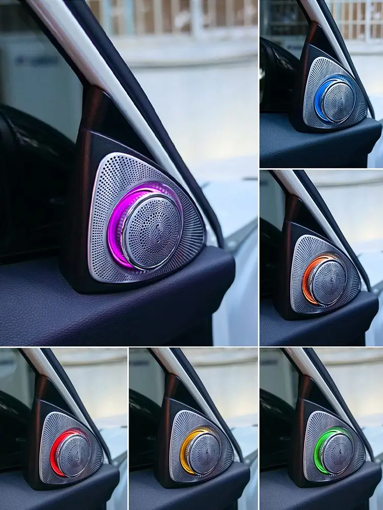 Applicable to Honda Accord tweeter 3D rotary tweeter 64 color horn cover A column decorative Accord atmosphere lamp