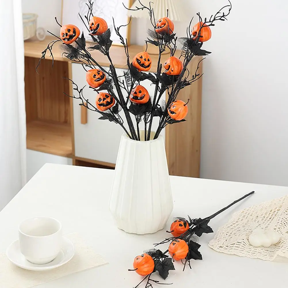 

Faux Floral Pick Reusable Floral Pick Harvest Thanksgiving Pumpkin Bouquet Floral Picks Table Centerpieces for Halloween