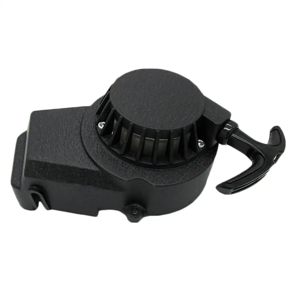

Alloy Pull Start Starter Aluminum Black Engine Ignition Bike Spare for Mini Electric Dirt Bike and ATV