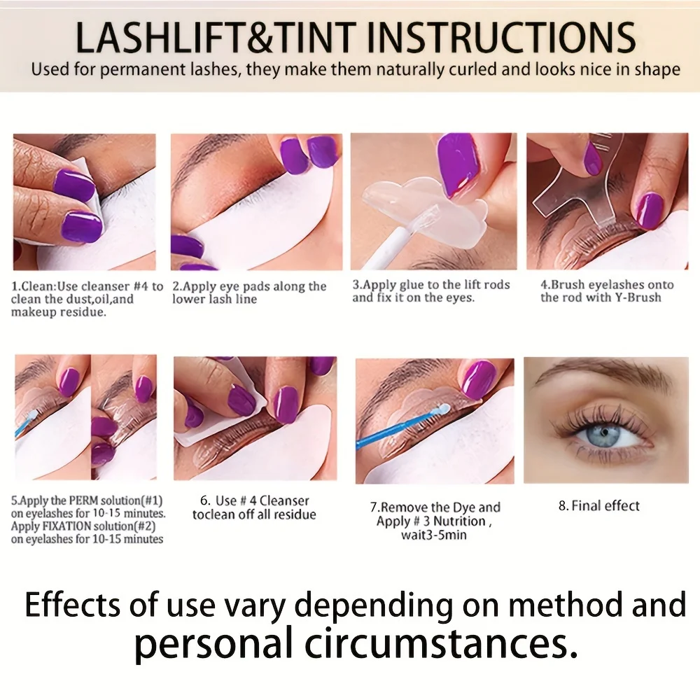 Set per sollevamento ciglia - set per permanente ciglia - set permanente per sollevamento ciglia a lunga durata adatto per strumenti professionali per arricciare le ciglia i