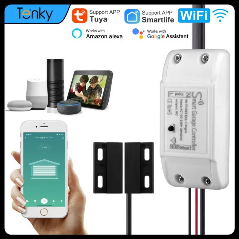 

Tuya WiFi Garage Door Opener Smart Gate Door Controllor Switch Smart Life App Control Works With Alexa Echo Google Home