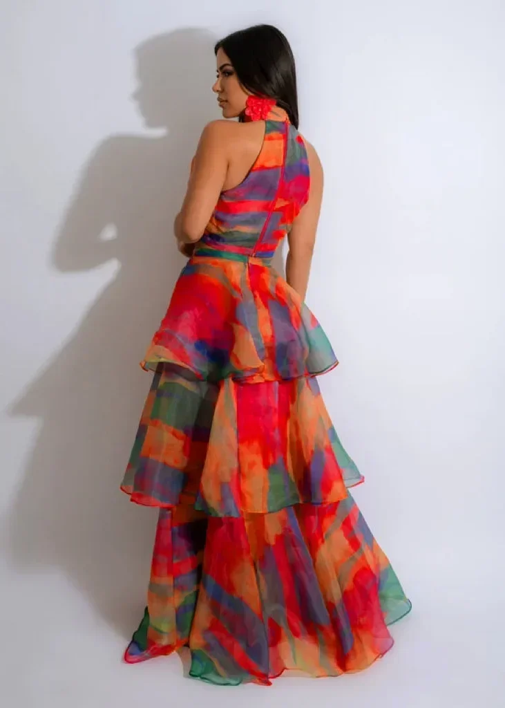 女性のためのセクシーなアフリカの服,ノースリーブプリント,ポリエステルトップ,ロングスカート,おそろいの衣装,夏服,2022, M-2XL, 2個