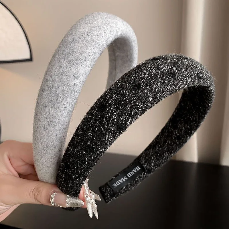 

Black Luxury Vintage Bow Headband Women's Fashion Hair Clip Multifunctional Hair Accessory Hairpin Headpiece