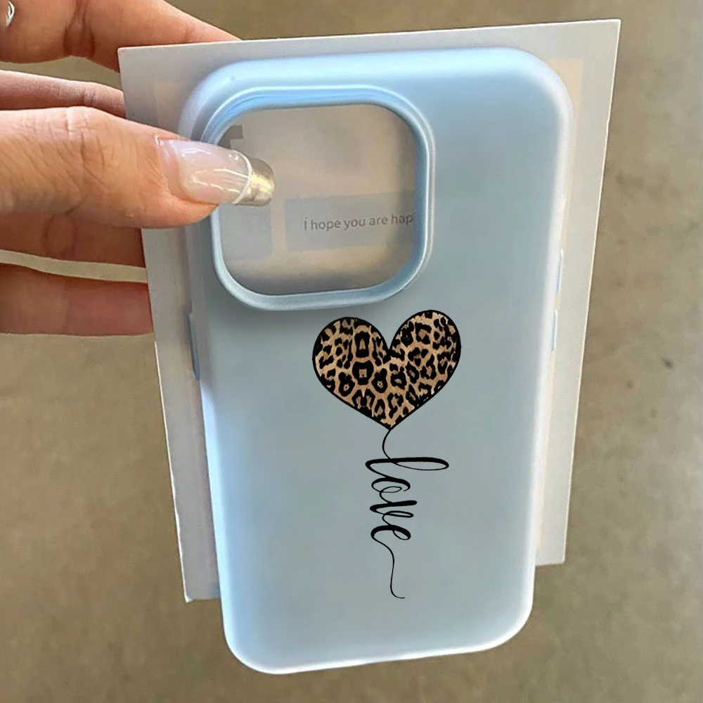 Einfache Handyhülle mit Leopardenmuster und Herz für Xiaomi Redmi Note 14 Pro 4G Hüllen Redmi Note 13 12 Pro 15C 14C 13C 11 10 Pro 5G Funda – Detail 6