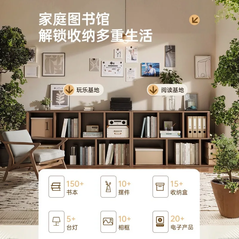 Lattice cabinets, bookshelves, floor-to-ceiling shelves, bookcases, storage cabinets, living room wall combination cabinets