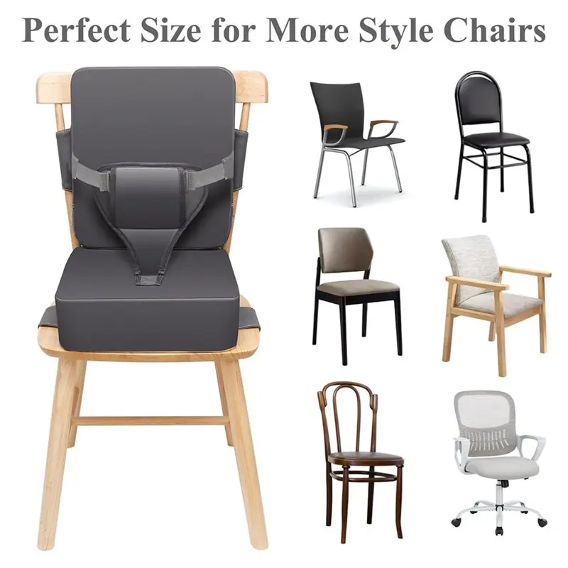 AB11-Booster Seat For Toddler-For Dining Table-For Kitchen Chair-Adjustable Strap Design