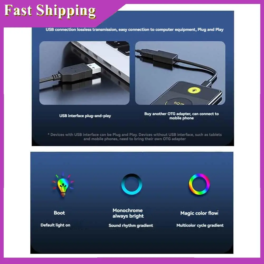 

ABRI-USB Microphone Computer Gaming Microphone For PC Recording Mic Campatible With Desktop Laptop