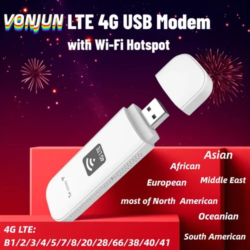 Imagen 1 del producto Dongle WiFi 4G UFI 150M USB LTE punto de acceso móvil enrutador de tarjeta Sim portátil bloqueo de banda Universal U6