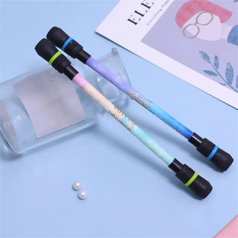 Spinning Ballpoint Pen Hand Spinner Stress Relieve Rotating Anti Slip Writing Gel Pens Stationery Office School Supplies