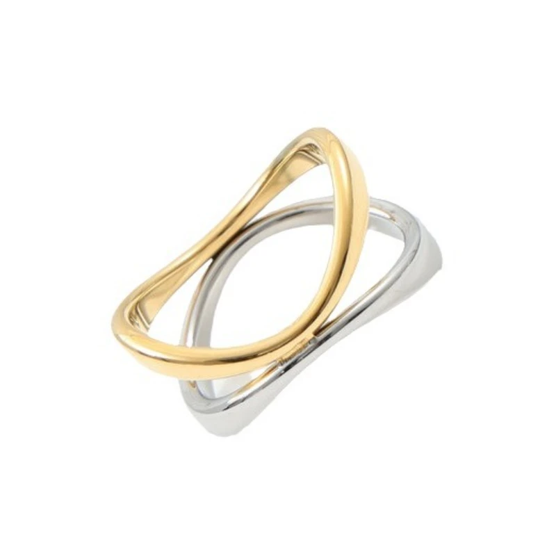New Vintage High End PVD Tarnish Free Waterproof Two colors Ring for Women Girl