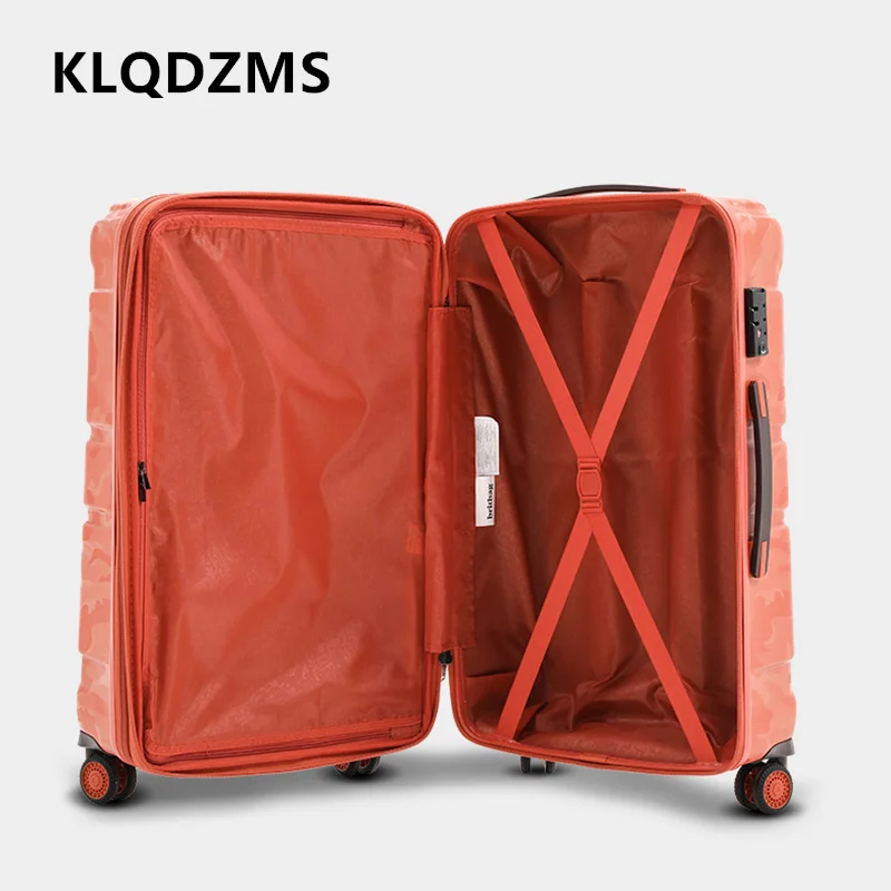 KLQDZMS Suitcase on Wheels 20 Inch ABS+PC Boarding Box 26