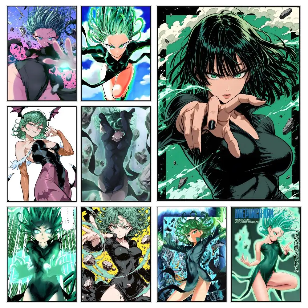 Anime Character T-tatsumaki Poster Trendy Aesthetic Wall Decor for Dorm & Bedroom