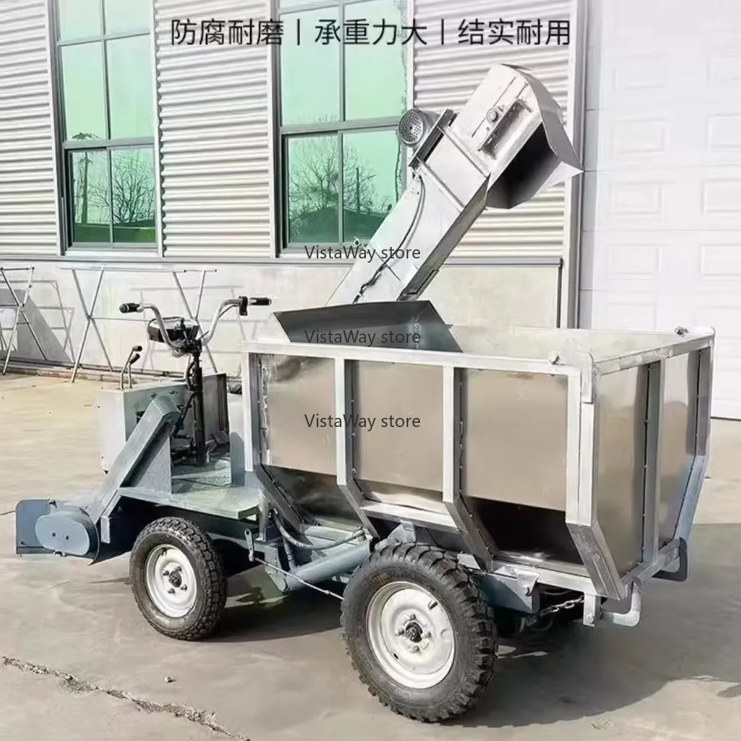 حار تجاري متعدد الوظائف أربع عجلات الكهربائية قلابة مكشطة شاحنة إزالة السماد شاحنة إزالة السماد المزرعة