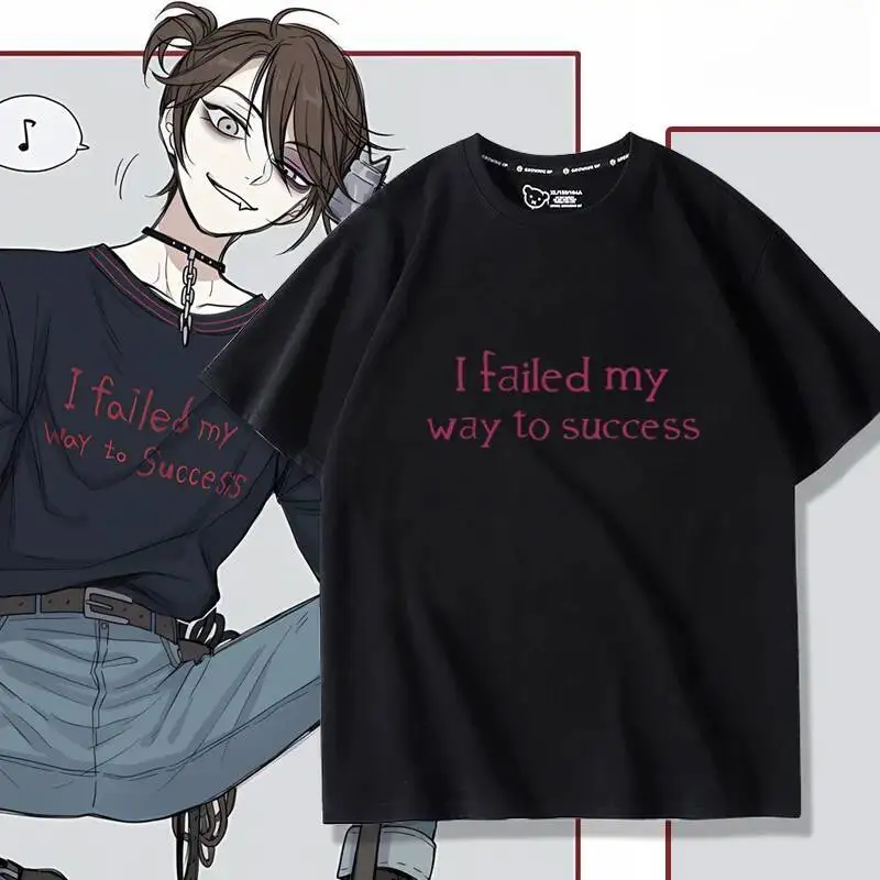 

Anime Game Identity Ⅴ 2025 Cos Prisoner Luca Balsa Unisex Simple Commuter Printed Half-Sleeve Summer Cotton T-Shirt Gift