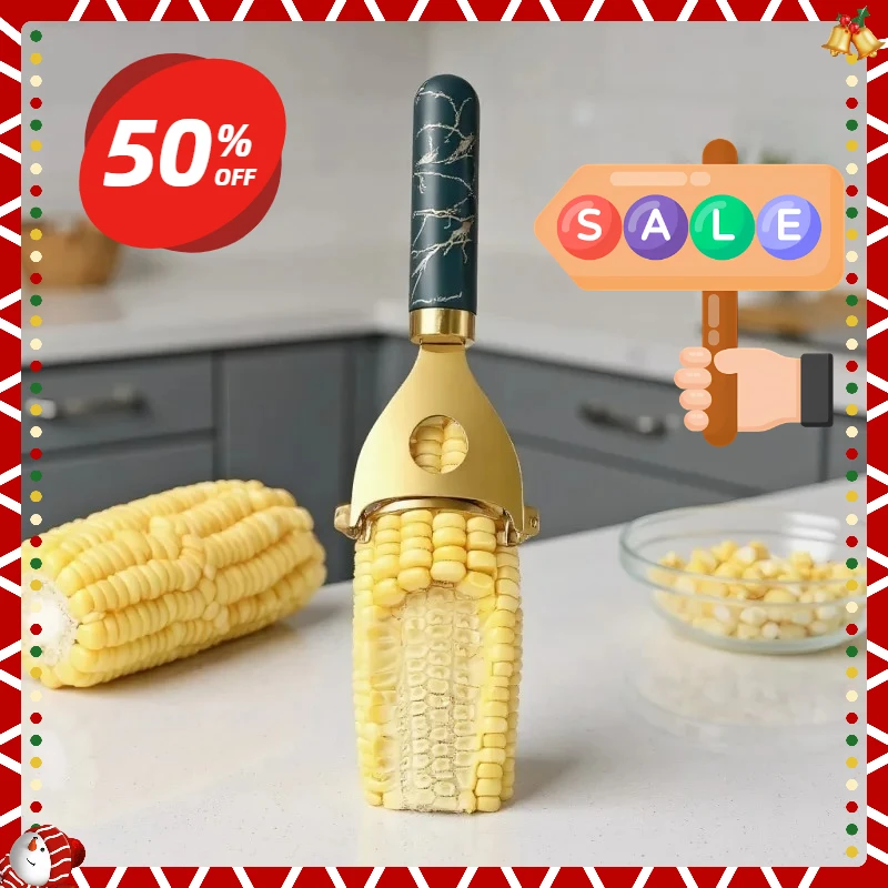 

1pc, Corn Planer, Corn Stripper, Stainless Steel Corn Cob Stripper, Household Corn Peeler, Reusable Corn Thresher, Creative