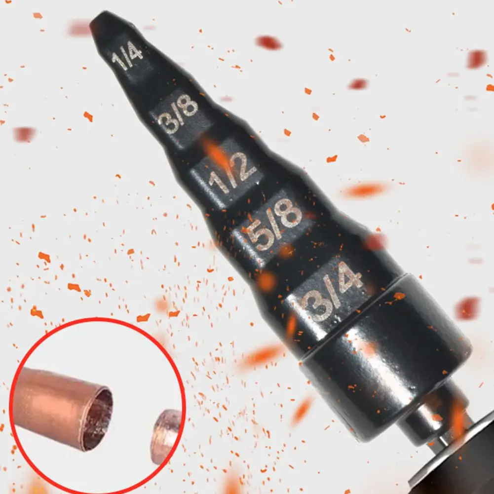 Set Alat Ekspansi Pipa Tembaga 5 in 1, Mata Bor Swaging, Kepala Pipa Listrik, Alat Perbaikan AC