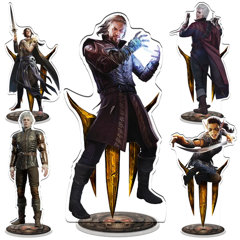 Hot Game Figures Baldur's Gate 3 Acrylic Stand Model Astarion Gale Shadowheart Cosplay Model Desk Decor Fan Collection Gift 15CM